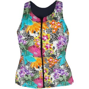 BECO the world of aquasports Tankinitop 'BEsuit Racerback'  turquoise / oranje