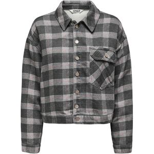 ONLY Tussenjas 'KERSTIN'  grijs / donkergrijs / fuchsia