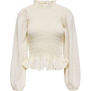 JDY - AMY - Blouse - Wit - Slanke Pasvorm - Lange Mouw