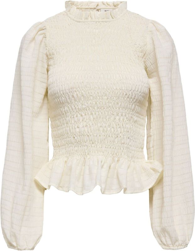 JDY - AMY - Blouse - Wit - Slanke Pasvorm - Lange Mouw