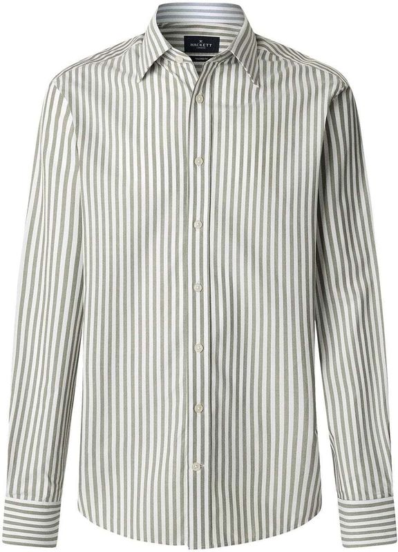 Hackett London Overhemd  kaki / wit