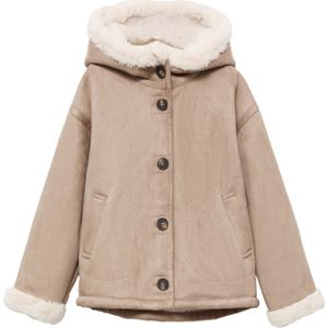 Mango Kids - Winterjas - Beige - Suede