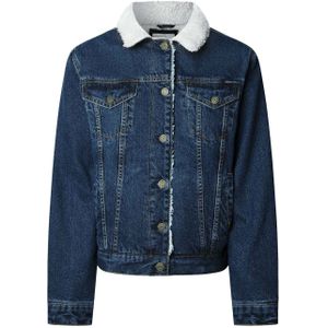 Pepe Jeans - PL40243256S0 - Regular Jas - Blauw - Katoen - Denim - Lange Mouwen - Duurzaam