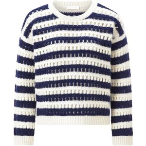 Rich & Royal Trui  donkerblauw / wit