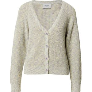 PEPE JEANS - Vest - Grijs - V-hals - Glanzend Tricot