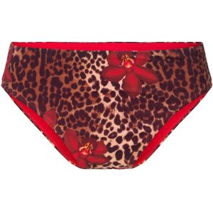 LingaDore Bikinibroek  bruin / chocoladebruin / rood