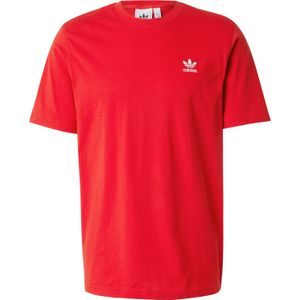 ADIDAS ORIGINALS - Shirt 'ESS' - Rood/Wit - Jersey - Kwartmouw