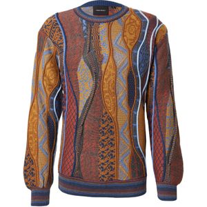 Carlo Colucci Trui  lichtblauw / honing / oranje / kreeft