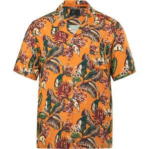 JP1880 Overhemd  donkergroen / mandarijn / rood