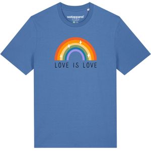 Watapparel Shirt 'Love is Love'  blauw / gemengde kleuren