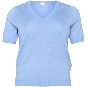 KAFFE CURVE Trui 'Clizzy'  azuur