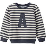 Sweatshirt - Gestreept - O-hals - Lange Mouwen - Regular Fit