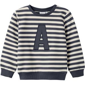 Sweatshirt - Gestreept - O-hals - Lange Mouwen - Regular Fit
