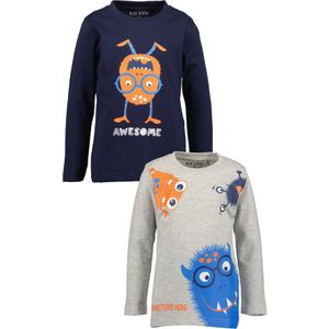 Blue Seven - Shirt - Multipack 4 - Lange Mouwen - 2-delig