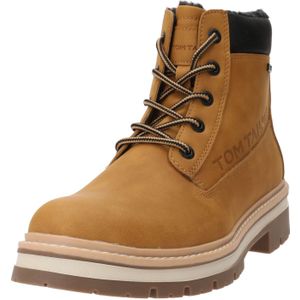 TOM TAILOR - Veterboots - Cognac/Zwart