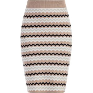 faina Rok  beige / lichtgrijs / zwart / wit