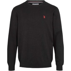 U.S. POLO ASSN. Trui 'Adair'  kersrood / zwart