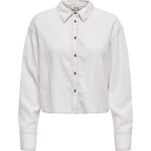 ONLY - ONLCaro - Blouse - Eierschaal - Lange Mouw - Wijde Pasvorm