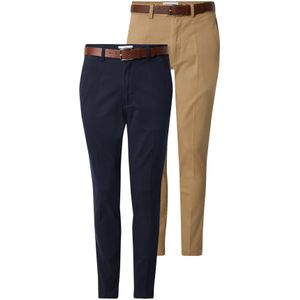 JACK & JONES Chino 'JPSTMARCO FRANCO'  beige / navy