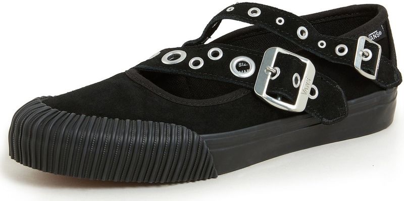 VANS - Ballerina - Zwart - Met Riempjes