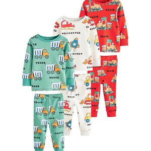 Next Nachtkledij  crème / lichtgroen / abrikoos / cranberry