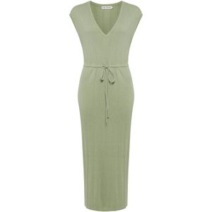 The Fated Jurk 'CENTURY KNIT DRESS'  groen