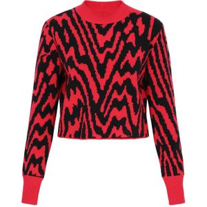 myMo ROCKS Trui  rood / zwart