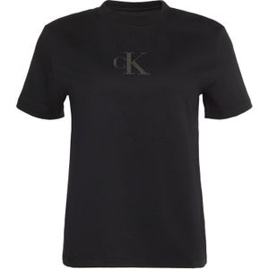 Calvin Klein Jeans Shirt 'CLASSIC'  zwart / zilver