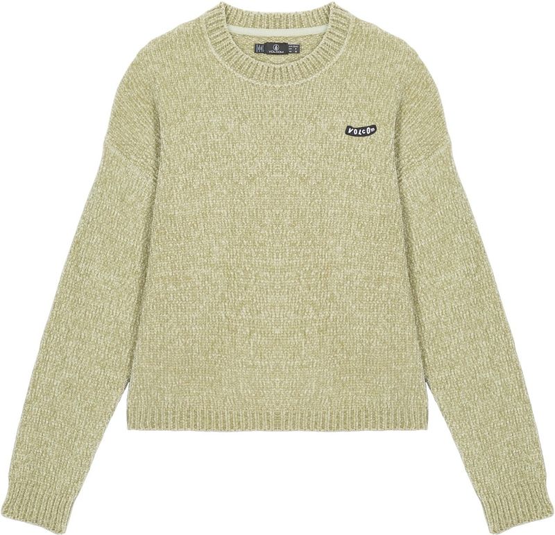 Volcom Trui 'BUBBLE TEASE'  geel gemêleerd