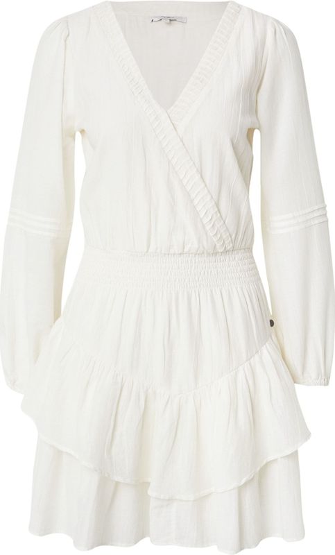 Pepe Jeans - PL9537702 Lorenza - Jurk - Wit - Katoen - Lange Mouwen