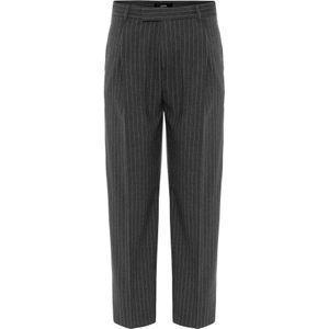 Antioch Bandplooibroek  antraciet / offwhite