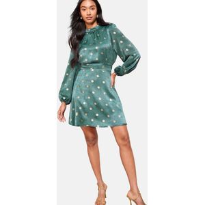 Friends Like These Jurk  goud / smaragd