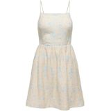 ONLY - ONLEloise - Jurk - Ecru / Hemelsblauw
