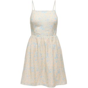 ONLY - ONLEloise - Jurk - Ecru / Hemelsblauw
