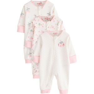 Next Rompertje/body  rosa / wit