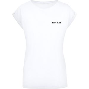 F4NT4STIC Shirt 'Bodenlos'  zwart / wit