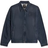 G-Starvoor mannen. D26902-D944-H137 Coach Jas marine (S), Casual, Katoen, Marineblauw