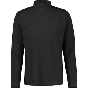 Lerros - Colshirt - Zwart - Lange Mouw - Met Stretch