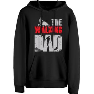 Cotton Prime Sweatshirt 'The Walking Dad'  grijs / rood / zwart