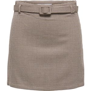 ONLY Rok 'ONLAMOUR LIFE'  donkerbeige / bruin / zwart