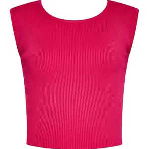 nascita Gebreide top  fuchsia
