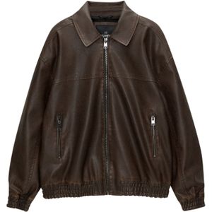 Pull&Bear Tussenjas  donkerbruin