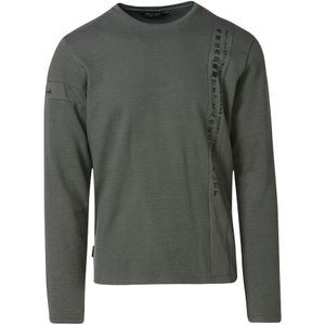 KOROSHI Shirt  donkergroen / zwart