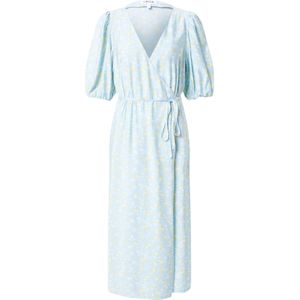 EDITED Jurk 'Celin'  blauw / honing / wit