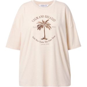 Studio Untold Shirt  sand / donkerbruin