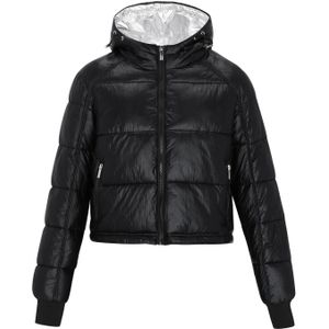 faina Winterjas  zwart / zilver