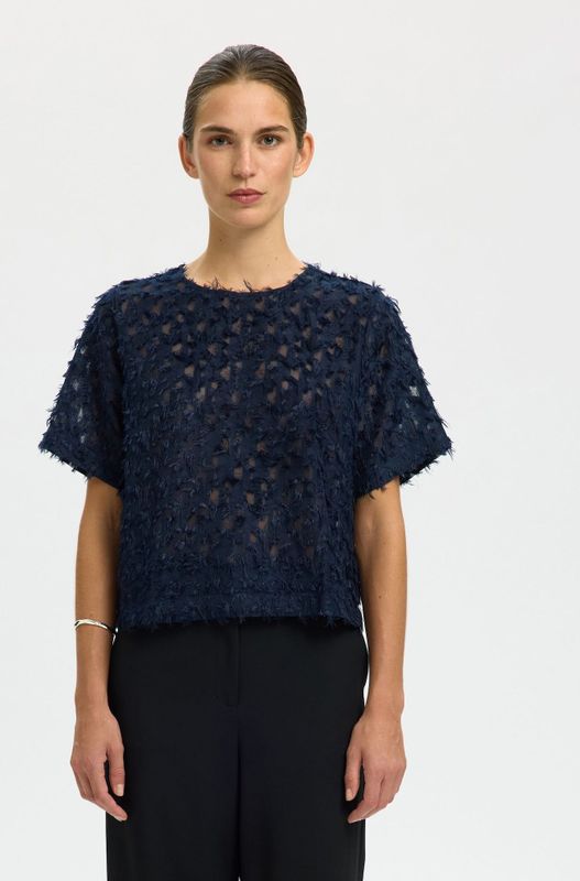 SELECTED Blouse  marine