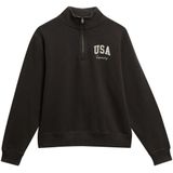 Superdry - Athletic Essentials - Dames Sweatshirt - Halve Rits