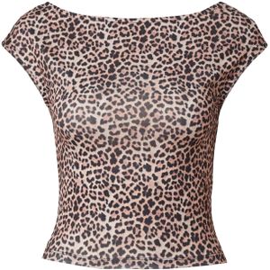 studioselect Shirt 'Chiara'  crème / taupe / zwart