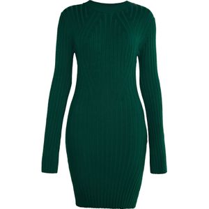 faina Gebreide jurk  smaragd